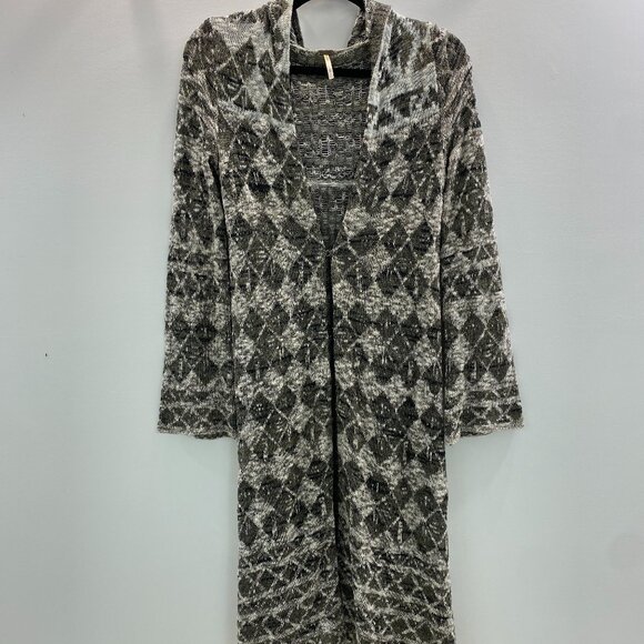 Free People Sheer Cardigan Duster with Hood Size XSmall - Picture 1 of 7